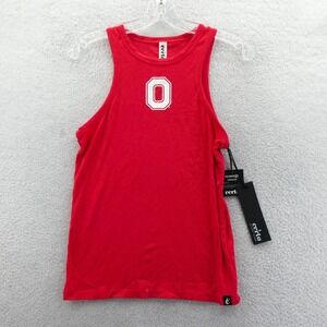 Certo Tank‎ Top Women Small Ohio State Buckeyes Red Ribbed New Athleisure Shirt